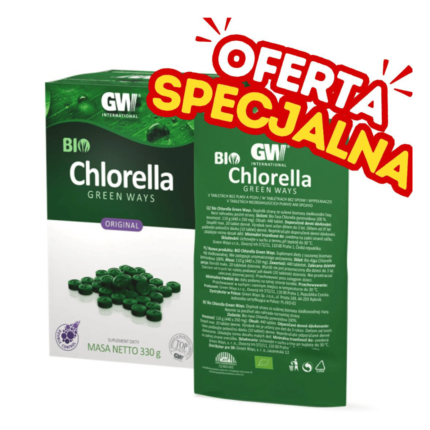 Chlorella GreenWays – 1 torebka, 440 drażetek